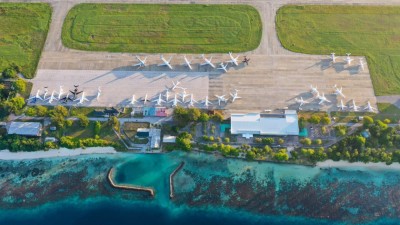 ގަން އެއާޕޯޓު މަޝްރޫއު އިފްތިތާހުކުރައްވަން ރައީސް އައްޑޫއަށް