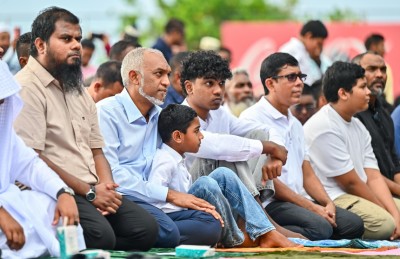 އީދު ފާހަގަކުރާއިރު ގާޒާގެ ރައްޔިތުންގެ މަތިން ހަނދާން ކުރުމަށް ފަނޑުކަމެއް އަޔަދީގެން ނުވާނެ: ރައީސް