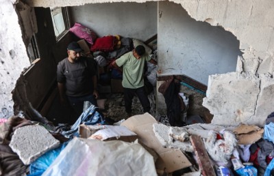 ޣައްޒާގައި އދ.ގެ އިމާރާތަކަށް ހަމަލާދީ ނުވަ ކުދިންނާ އެކު 19 މީހަކު ޝަހީދު