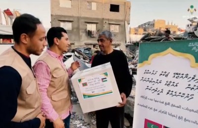 ރާއްޖެ އިން ބައި މިލިއަން ރުފިޔާގެ ކާބޯތަކެތި ފަލަސްތީނަށް ފޮނުވައިފި