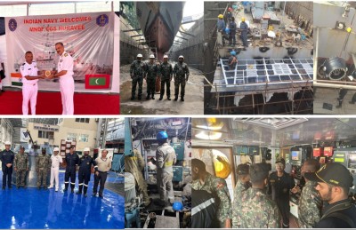 ސިފައިންގެ ބޮޑު މަނަވަރު "ހުރަވީ" މަރާމާތަށް ފަހު އެނބުރި ރާއްޖެއަށް