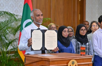ވޭޕް މަނާކުރުމުގެ ހެޔޮ ނަތީޖާ ފެންނަން ފަށައިފި: ރައީސް