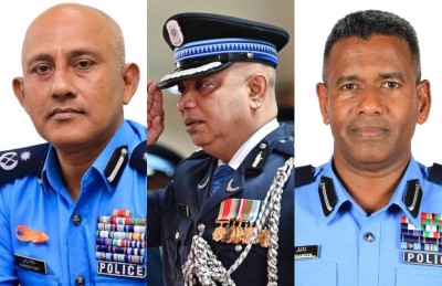 ޕޮލިސް ކޮމިޝަނަރު ކަމަށް ނަވީން، ފަރުހާދު އަދި ޝަމީމް ކުރިމަތިލައްވައިފި