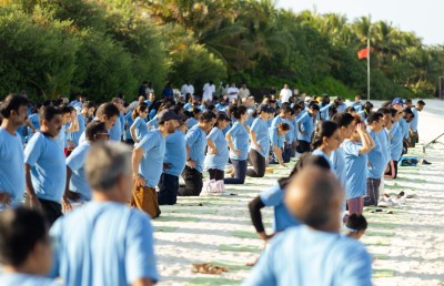 500 މީހުންނާ އެކު މި އަހަރުގެ ޔޯގާ ދުވަސް ރާއްޖޭގައި ފާހަގަކޮށްފި