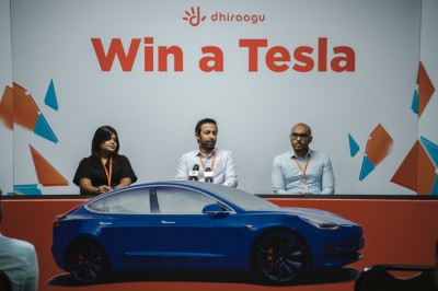 ދިރާގުން އިނާމަކަށް ޓެސްލާ ކާރެއް ލިބޭ ޕްރްމޯޝަނެއް ފަށައިފި