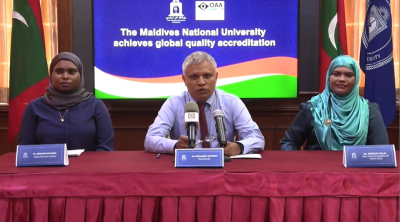 ގައުމީ ޔުނިވާސިޓީން ގްލޯބަލް ކޮލިޓީ އެކްރެޑިޓޭޝަން ހާސިލްކޮށްފި