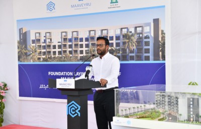 ކުޑަހުވަދޫގައި އާރުސީސީން ހަދާ ފްލެޓްތަކުގެ މަސައްކަތް ފަށައިފި