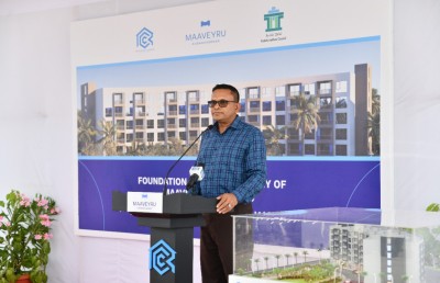 ކުޑަހުވަދޫގައި އާރުސީސީން ހަދާ ފްލެޓްތަކުގެ މަސައްކަތް ފަށައިފި