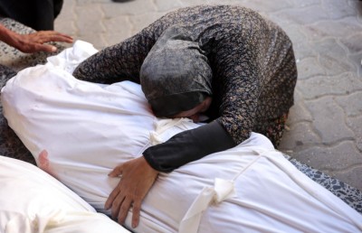 ޣައްޒާގައި އެހީ ދޭ ދެ މަރުކަޒެއްގެ ކައިރީ މިއަދު 39 މީހަކު ޝަހީދުކޮށްލި