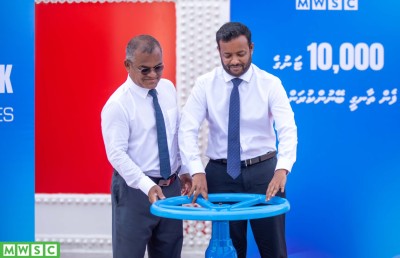 ހުޅުމާލޭގައި 10 ހާސް ޓަނުގެ ފެން ރައްކާކުރެވޭ ތާނގީގެ މަސައްކަތް ނިންމައިފި