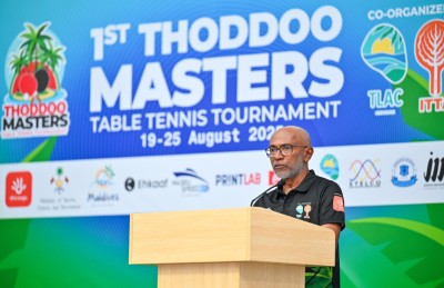 ތޮއްޑޫ މާސްޓާސް އިންޓަނޭޝަނަލް ޓީޓީ މުބާރާތް ރައީސް ފައްޓަވައި ދެއްވައިފި