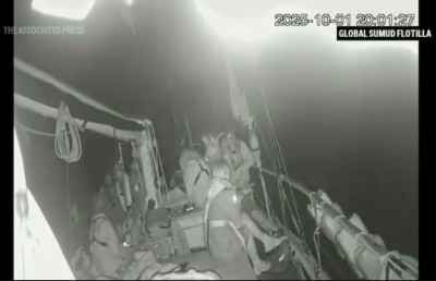 އިޒްރޭލުން ޣައްޒާ ފްލޮޓީލާ ހުއްޓުވައި މީހުން ހައްޔަރުކުރަނީ