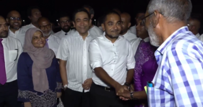 ޖަލްސާ ނިމުނުފަހުން ޔާމީން ރާޅުގަނޑު ސަރަހައްދަށް ވަޑައިގެންފި