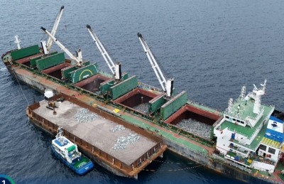 ޕީއައިއެސްޕީ މަޝްރޫއުތަކަށް ބޭނުންވާ ބޮޑުހިލައިގެ ފުރަތަމަ ބަލްކު ޝިޕްމަންޓު ގެނެސްފި