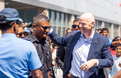 ފީފާގެ ރައީސް އިންފަންޓީނޯ ރާއްޖެ ވަޑައިގެންފި