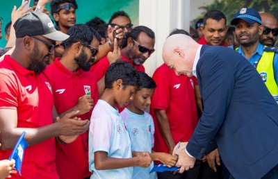 ފީފާގެ ރައީސް އިންފަންޓީނޯ ރާއްޖެ ވަޑައިގެންފި