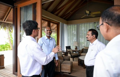 ޝަންގްރިއްލާ ރިސޯޓް ހުޅުވުމުގެ ތައްޔާރީތައް ރައީސް ބައްލަވާލައްވައިފި