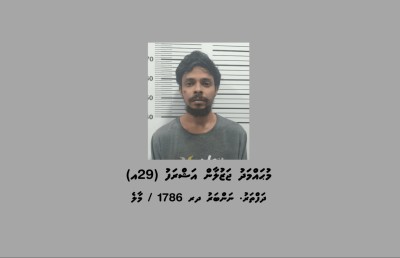 އަނިޔާކުރާކަމުގެ ރިޕޯޓަކާ ގުޅިގެން ފްލެޓެއް ފާސް ކުރިއިރު ފެނުނީ 17 ކިލޯގެ މަސްތުވާތަކެތި