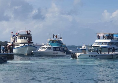 މަސްވެރިންގެ މުޒާހަރާ މާލޭ ބޭރުމައްޗަށް