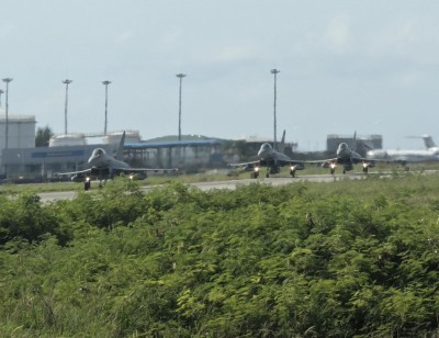 މާލެ މަތިން ބާރުގަދަ އަޑުފައްގަނޑެއް، ވީއައިއޭއަށް ޖެއްސީ އިޓަލީގެ އަސްކަރީ ޖެޓުތަކެއް