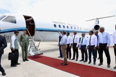 ރަސްމީ ދަތުރުފުޅަށްފަހު ޖައިޝަންކަރު ރާއްޖެއިން ފުރާވަޑައިގެންފި