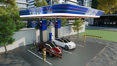 ސްޓެލްކޯއިން ދޮންއަދަރާދަ މަގުގައި އިލެކްޓްރިކް ވެހިކަލް ޗާޖިން ސްޓޭޝަނެއް ހަދަނީ