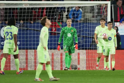 ލީގުގައި ފުރަތަމަ ފަހަރަށް ބާސެލޯނާ ބަލިވެއްޖެ