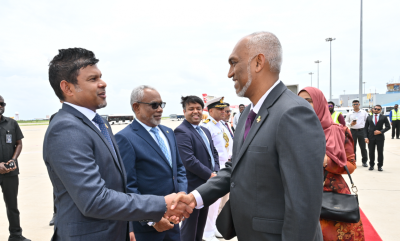 އިންޑިއާއަށް ކުރައްވާ ފުރަމާނަ ދަތުރުފުޅަށް ރައީސް ފުރާވަޑައިގެންފި