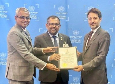 ހައި ސީސް ޓްރީޓީއާއި މިނަމާޓާ ކޮންވެންޝަނުގައި ރާއްޖެއިން ބައިވެރިވެއްޖެ