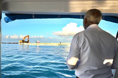 ކަނޑުގެ ލޮނުގަނޑު އުފުލުމަކީ ވަކި އެއް ގައުމަކުން ތަކުލީފު އުފުލަންޖެހޭނެ ކަމެއްނޫން: ރައީސް