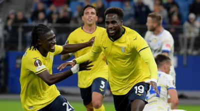 ޔޫރޮޕާ ލީގުގައި ލާޒިއޯއިން ތިން ލަނޑުން ޑީނަމޯ ކިޔޭވް ބަލިކޮށްފި