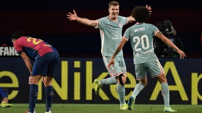 އެޓްލެޓިކޯއިން ބާސެލޯނާ ބަލިކޮށް ތާވަލްގެ އެއްވަނައަށް