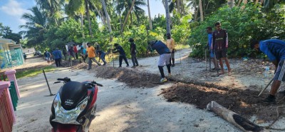 މާވަށު ކައުންސިލުން ކޮށްލި ކަމަކުން ފެންބޮޑުވުން ހައްލު ވެއްޖެ