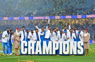 12 އަހަރަށް ފަހު އިންޑިއާއިން ކްރިކެޓް ޗެމްޕިއަންސް ޓްރޮފީ ކާމިޔާބުކޮށް، ރެކޯޑެއް ހަދައިފި