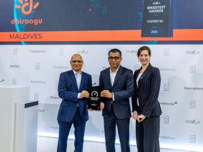 ރާއްޖޭގައި އެންމެ ހަލުވި 5ޖީ ނެޓްވޯކުގެ އެވޯޑް ދިރާގަށް