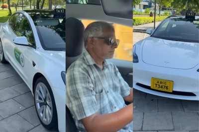 ރާއްޖޭގައި ފުރަތަމަ ފަހަރަށް ޓެސްލާއެއްގައި ޓެކްސީ ކުރަން ފަށައިފި