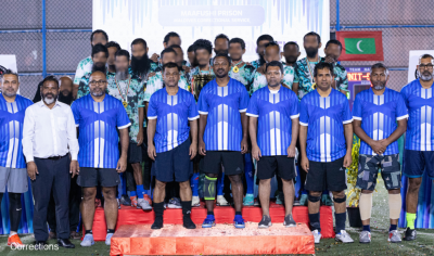 ގައިދީންގެ ފުޓްބޯޅަ މުބާރާތް ނިންމާލީ ވަޒީރުން ބައިވެރިވި މެޗަކުން