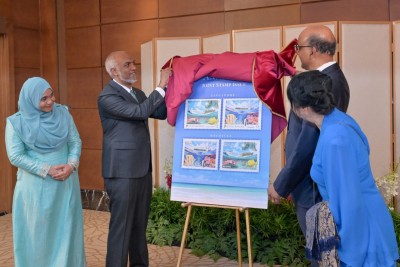 ސިންގަޕޫރު ދަތުރާއެކު، ދެ ގައުމުގެ ގުޅުމުގެ އައު ބާބެއް ފެށިއްޖެ: ރައީސް