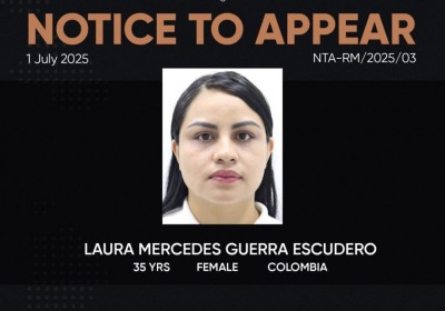 އިމިގްރޭޝަނުން ކޮލޮމްބިއާގެ އަންހެނަކު ހޯދަން އިއުލާންކޮށްފި