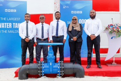 34.7 މިލިއަން ޚަރަދުކޮށް ރާއްޖޭގެ އެންމެ ބޮޑު ފެން ތާނގި ހުޅުމާލޭގައި ބަހައްޓައި ބޭނުންކުރަން ފަށައިފި