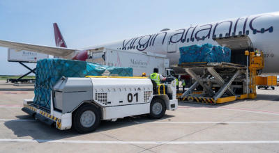 ވީއައިއޭއިން މަހެއް ތެރޭ 1،934 ޓަނުގެ ކާގޯ އުފުލައި، ރެކޯޑު ހަދައިފި