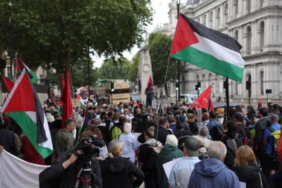 ޣައްޒާގައި ތިބި ނޫސްވެރިންނަށް ހިތްވަރުދޭން ލަންޑަންގައި އެއްވުމެއް