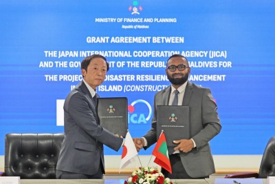 މާލޭގެ ކަނޑުތޮށި ވަރުގަދަކުރުމަށް ޖަޕާނުން 10.5 މިލިއަން ޑޮލަރުގެ ހިލޭ އެހީ ދީފި