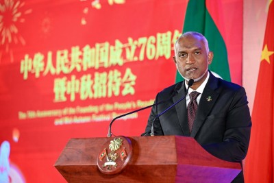 ބައިނަލްއަގުވާމީ މައިދާނުގައި ހަމަހަމަކަމަށް އަޑުއުފުލުމުގައި ޗައިނާއަކީ ރާއްޖޭގެ ސާބިތު ބައިވެރިއެއް: ރައީސް