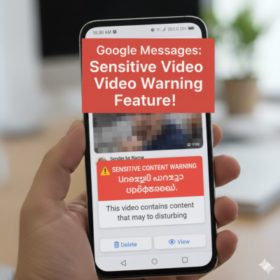 ގޯސް ވީޑިއޯތަކުގެ އިންޒާރު ދޭ ފީޗާއެއް ގޫގުލް މެސެޖަށް