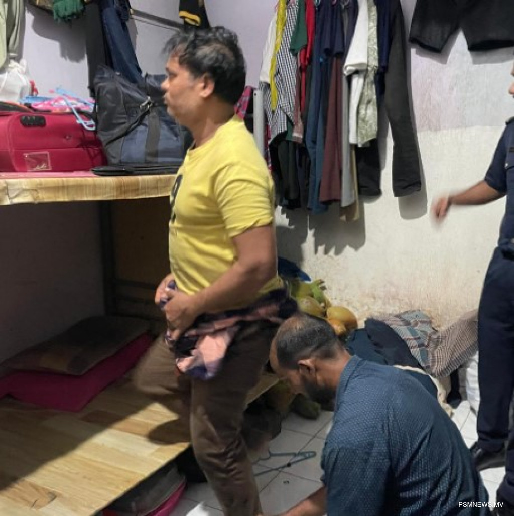 ގޭތެރޭގައި ކުރުނބާ ފަނި ތައްޔާރުކޮށް ވިއްކި ބިދޭސީންތަކެއް އިމިގްރޭޝަންގެ ދަށަށް