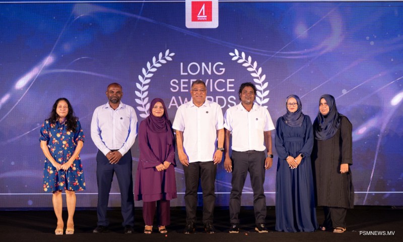 ބީއެމްއެލްއަށް ދިގު މުއްދަތަކަށް ޚިދުމަތްކުރެއްވި 43 މުވައްޒަފުންނަށް އެވޯޑު