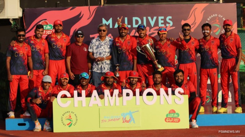 މޯލްޑިވްސް ޓީ-10 ސްމޭޝް ކުރިކެޓް މުބާރާތުގެ ޗެމްޕިއަންކަން ސީބީއެލްއަށް