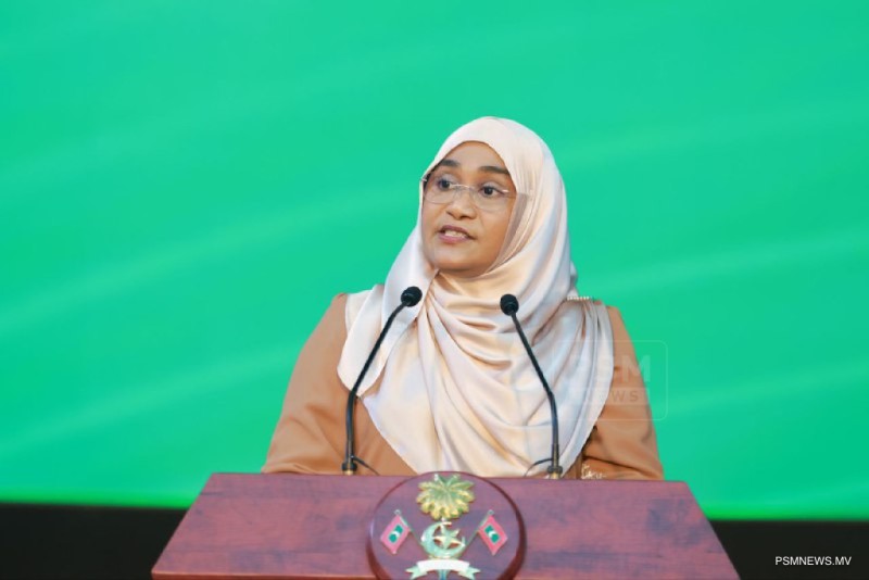 ދިވެހި ޤައުމުގެ މިސްރާބު މިއަދު ހުރީ އެންމެން ބައިވެރިވާ މުޖްތަމަޢުއެއް ބިނާކުރުމަށް: ފަސްޓް ލޭޑީ