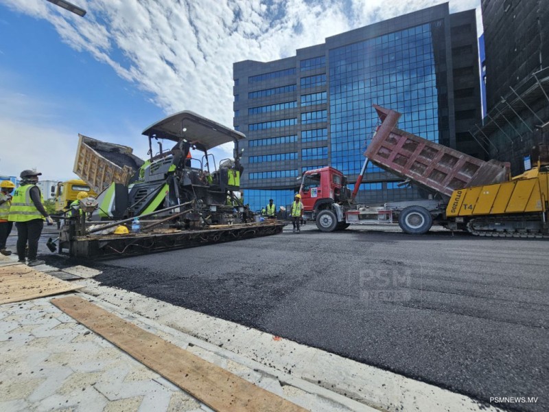 ބޮޑުތަކުރުފާނު މަގުގެ ސެގްމަންޓް 1ގައި ތާރުއެޅުމުގެ މަސައްކަތް ފަށައިފި